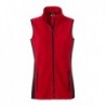 Ladies' Workwear Fleece Vest - STRONG - Bezrękawnik polarowy roboczy damski -STRONG- JN855 - red/black