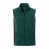 Men's Workwear Fleece Vest - STRONG - Bezrękawnik polarowy roboczy męski -STRONG- JN856 - dark-green/black