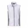 Men's Workwear Fleece Vest - STRONG - Bezrękawnik polarowy roboczy męski -STRONG- JN856 - white/carbon