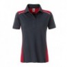 Ladies' Workwear Polo - COLOR - Koszulka polo robocza damska -COLOR- JN857 - carbon/red