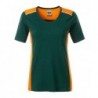 Ladies' Workwear T-Shirt - COLOR - T-shirt roboczy damski -COLOR- JN859 - dark-green/orange