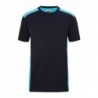 Men's Workwear T-Shirt - COLOR - T-shirt roboczy męski -COLOR- JN860 - navy/turquoise