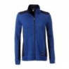 Ladies' Knitted Workwear Fleece Jacket - STRONG - Bluza polar o splocie swetrowym robocza damska -STRONG- JN861 - royal-melange/navy