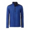 Men's Knitted Workwear Fleece Half-Zip - STRONG - Bluzapolarowa robocza męska na krótki zamek  -STRONG- JN864 - royal-melange/navy