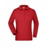 Ladies' Workwear Polo Pocket Longsleeve Koszulka polo z kieszonką i długimi rękawami damska JN865 - red