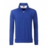 Workwear Half-Zip Sweat - COLOR - Bluza na krótki zamek ze stójką -COLOR- JN868 - royal/white