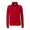 Ladies' Workwear Sweat Jacket - COLOR - Kurtka na zamek ze stójką damska -COLOR- JN869 - red/navy