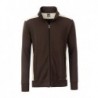 Men's Workwear Sweat Jacket - COLOR - Kurtka na zamek ze stójką męska -COLOR- JN870 - brown/stone