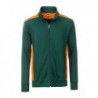 Men's Workwear Sweat Jacket - COLOR - Kurtka na zamek ze stójką męska -COLOR- JN870 - dark-green/orange