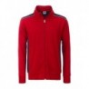 Men's Workwear Sweat Jacket - COLOR - Kurtka na zamek ze stójką męska -COLOR- JN870 - red/navy