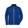 Men's Knitted Workwear Fleece Jacket - SOLID - Bluza robocza polarowa o splocie swetrowym męska - SOLID - JN898 - dark-royal-melange/navy