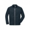 Men's Knitted Workwear Fleece Jacket - SOLID - Bluza robocza polarowa o splocie swetrowym męska - SOLID - JN898 - navy/navy