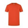 Men's Slim Fit-T T-shirt Slim Fit męski JN911 - dark-orange