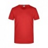 Men's Slim Fit V-T T-shirt Slim Fit z dekoltem w serek męski JN912 - red