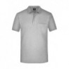 Men's Polo Pocket Koszulka polo z kieszonką męska JN922 - ash