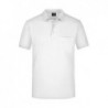 Men's Polo Pocket Koszulka polo z kieszonką męska JN922 - white