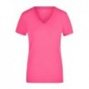 Ladies' Stretch V-T T-shirt z elastanem i dekoltem w serek damski JN928 - pink
