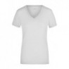 Ladies' Stretch V-T T-shirt z elastanem i dekoltem w serek damski JN928 - white