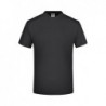 V-T Medium T-shirt męski z ściągaczem w stylu V JN003 - black