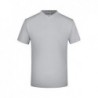 V-T Medium T-shirt męski z ściągaczem w stylu V JN003 - light-grey