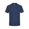 V-T Medium T-shirt męski z ściągaczem w stylu V JN003 - navy