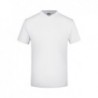 V-T Medium T-shirt męski z ściągaczem w stylu V JN003 - white