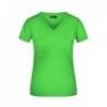 Ladies' V-T T-shirt damski z ściągaczem w stylu V JN004 - lime-green