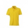 Men's Polo Koszulka polo męska z elastanem JN986 - sun-yellow/white