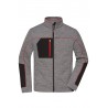 Men's Structure Fleece Jacket Kurtka polarowa - męska JN1818 - carbon-melange/black