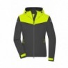 Ladies' Allweather Jacket Damska kurtka softshellowa JN1179 - carbon/bright-yellow/carbon