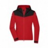 Ladies' Allweather Jacket Damska kurtka softshellowa JN1179 - light-red/black/light-red