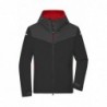 Men's Allweather Jacket Męska kurtka softshellowa JN1180 - black/carbon/light-red