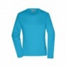 Ladies' Workwear-Longsleeve-T Damski roboczy T-shirt z długim rękawem JN1839 - turquoise