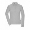 Ladies' Workwear-Longsleeve Polo Damski robocza koszulka polo z długim rękawem JN1841 - grey-heather