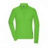 Ladies' Workwear-Longsleeve Polo Damski robocza koszulka polo z długim rękawem JN1841 - lime-green