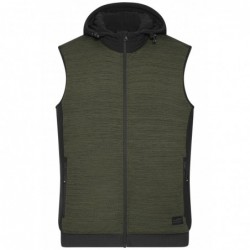 Men's Padded Hybrid Vest Męska hybrydowa kamizelka z polaru i dzianiny JN1848