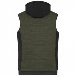 Men's Padded Hybrid Vest Męska hybrydowa kamizelka z polaru i dzianiny JN1848