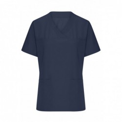 Ladies' Stretch-Casack Damska medyczna elastyczna tunika z dekoltem w serek JN3103