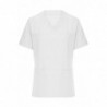 Ladies' Stretch-Casack Damska medyczna elastyczna tunika z dekoltem w serek JN3103 - white