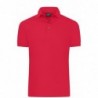 Men's Mercerised Polo Slim Fit Męska koszulka polo premium JN1302 - light-red