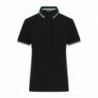 Ladies' Polo Damska koszulka polo JN1305 - black/white/lime-green