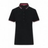 Ladies' Polo Damska koszulka polo JN1305 - black/white/red