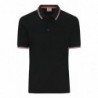 Men's Polo Męska koszulka polo JN1306 - black/white/red