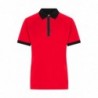 Ladies' Zip-Polo Damska koszulka polo z zamkiem JN1307 - light-red/black