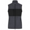 Ladies' Fleece Vest Damski bezrękawnik z polaru JN1309 - carbon/black