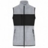 Ladies' Fleece Vest Damski bezrękawnik z polaru JN1309 - light-melange/black