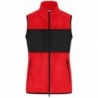 Ladies' Fleece Vest Damski bezrękawnik z polaru JN1309 - red/black