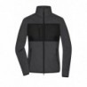 Ladies' Fleece Jacket Damska kurtka polarowa JN1311 - dark-melange/black