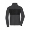 Men's Fleece Jacket Męska kurtka polarowa JN1312 - dark-melange/black
