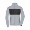 Men's Fleece Jacket Męska kurtka polarowa JN1312 - light-melange/black
